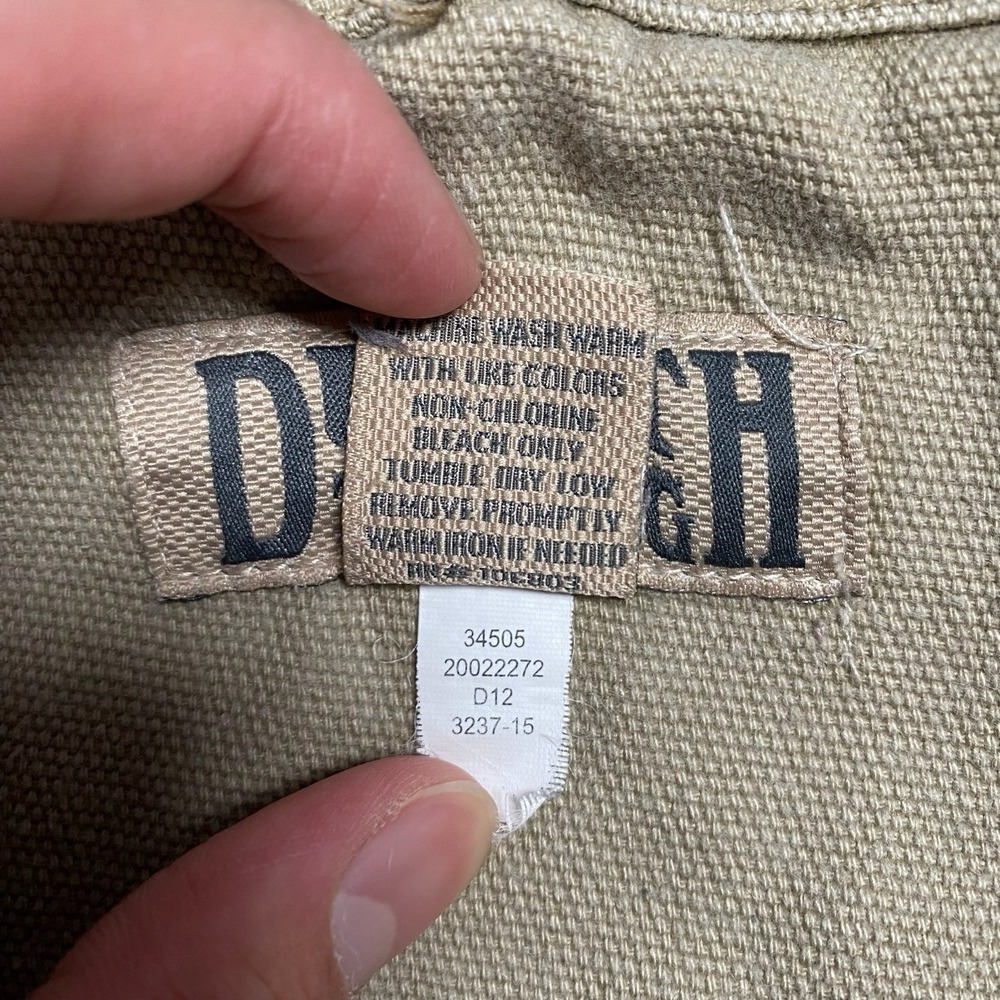 Duluth Trading Co Khaki Canvas Cargo Work Pants (46x29) Mens Utility Double Knee - Picture 8 of 8